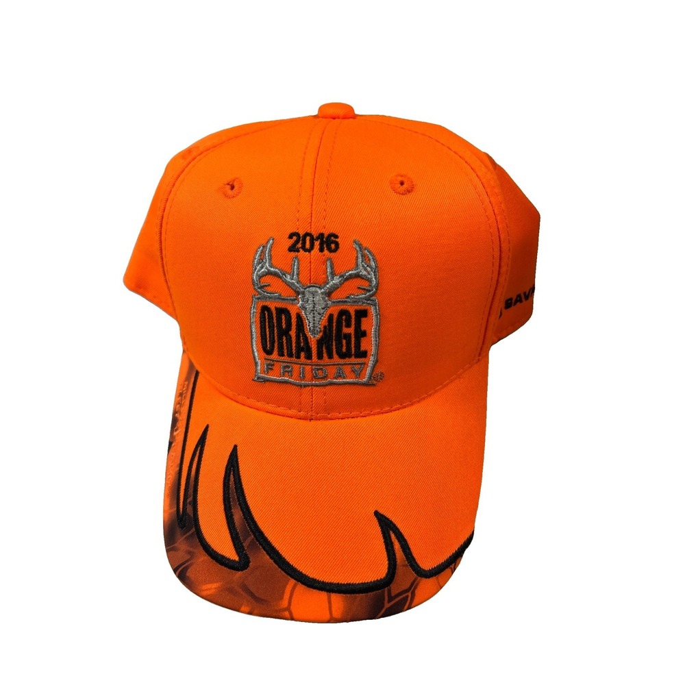 2016 Orange Friday Hunting Hat Kryptek Inferno Nikon Fleet Farm Cap Used